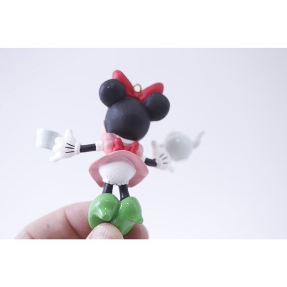 Hallmark, Disney, Minnie, Mouse, With Tea Set. Ornament, Christmas, Vintage, Hol - Picture 2 of 3
